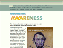 Tablet Screenshot of morgellonsdiseaseawareness.com